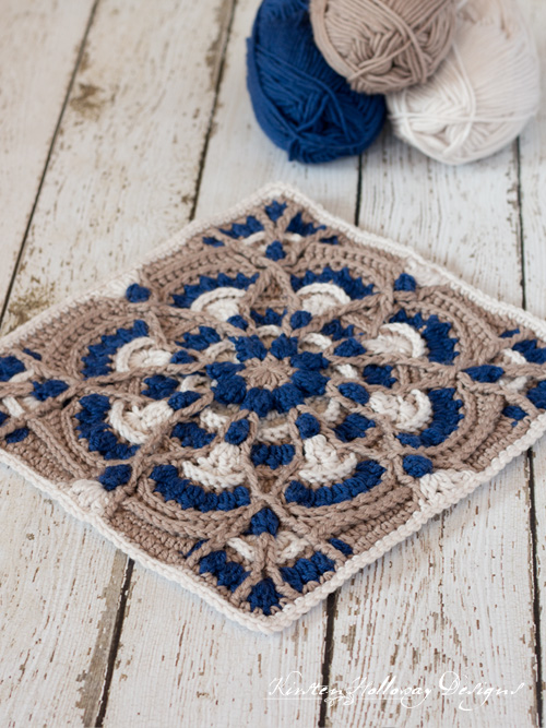 Crochet a beautiful, highly textured afghan square with this free pattern.
