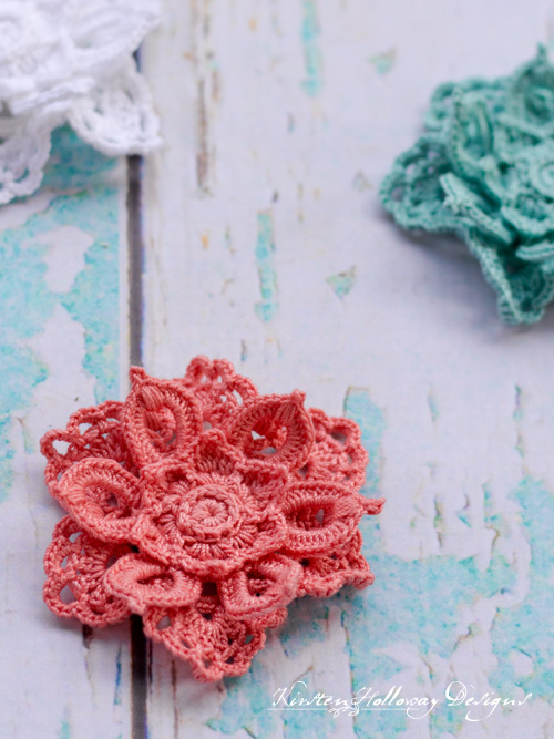 Tropical Flower Hair Clip | Free Crochet Pattern Tutorial - Kirsten  Holloway Designs